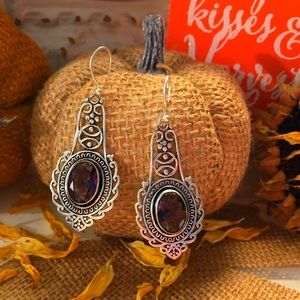 Amethyst 925 Silver Earrings